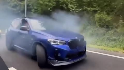 M series BMW x5 massive Burnout