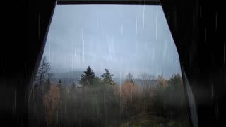 RAIN NOISE VIDEO FOR RELAXING - MEDITATION - SLEEP - CONCENTRATION