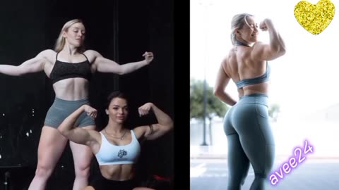 Motivational and body builder girl