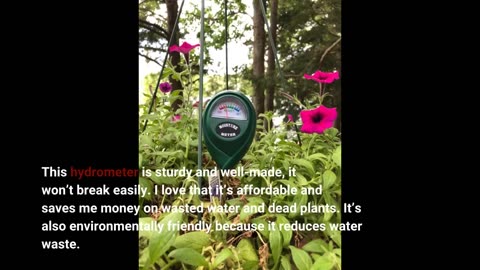 Buyer reviews : XLUX Soil Moisture Meter, Plant Water Monitor, Soil Hygrometer Sensor for Gardening