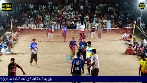 New, Shooting volleyball match 2022 Baloch Club vs Warraich Club Abbas Almdar Stadium tournament.