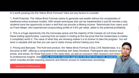 Yellow Brick Formula Review - 5 Day LIVE Masterclass information