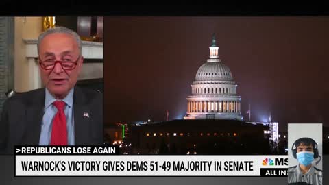 Chuck Schumer : “It’s a dramatic change in the Senate. 50 was great. 51 is even better.”