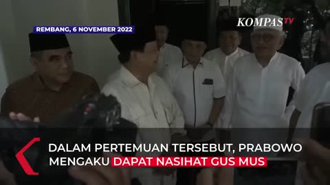 Sowan ke Gus Mus, Prabowo Subianto Diingatkan agar Mementingkan Negara