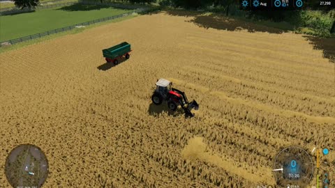 Part 27: Collecting straw | Farming Simulator 22 | Chilliwack map | Timelapse | (1080p60)