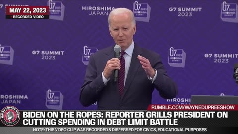 Biden on the Ropes: Reporter Grills President on Cutting Spending in Debt Limit Battle