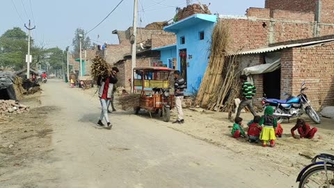 Life Of The Poor In The Village Of India () Real Life In India Uttar pradesh () Village Life India