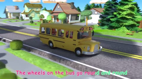 Wheels on the Bus | CoComelon Nursery Rhymes & Kids Songs