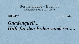 BD 2493 - GNADENQUELL .... HILFE FÜR DEN ERDENWANDERER ....