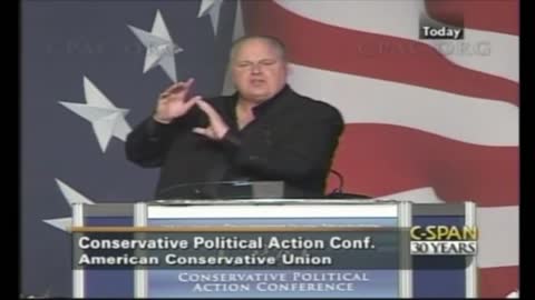 Rush Limbaugh at CPAC 2009 The Speech That Inspired a Movement