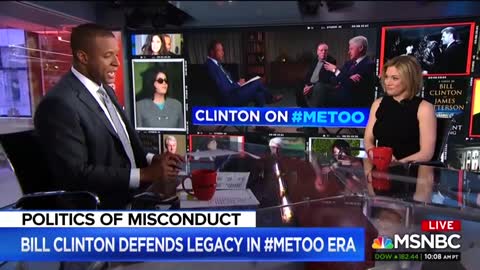 MSNBC COMMENTATORS MAKE BILL CLINTON’S RESPONSE TO #METOO MOVEMENT ABOUT TRUMP