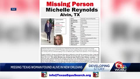 Missing Texas teacher found in New Orleans