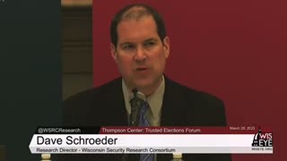 Wisconsin - Cyber Security Election Expert David Schroeder Disclosed Election Machines CAN BE HACKED