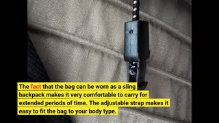 Customer Comments: MOSISO Sling Backpack,Canvas Crossbody Hiking Daypack Bag with Anti-theft Po...