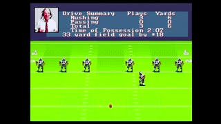 Madden93 (Sega Genesis) Oakland vs Denver Part1