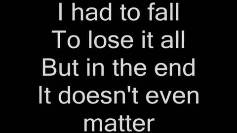 In the end - Linkin Park (with lyrics)