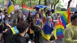 🏳️‍🌈 Gay parade in support of Ukraine in Taiwan