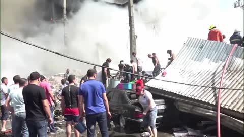 Fireworks explode in Armenian mall, killing one