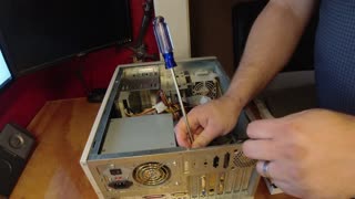 Replacing the Video Card & mounting SD Card to IDE Adapter - Retro PC Mike's AMD Duron 950 - Part 2