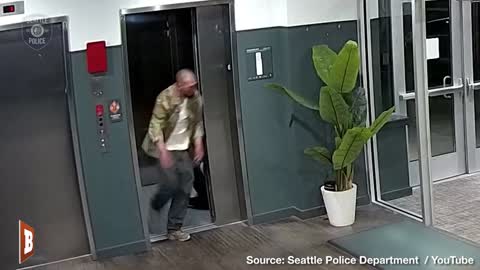 The Elevator Doors Didn't Close in Time... Footage Captures VICIOUS, RANDOM Attack