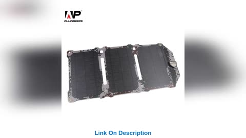 Best ALLPOWERS Newest 21W Solar Panel Solar Cells Du