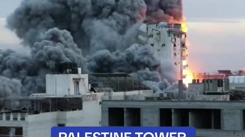 Des tours palestiniennes s'effondrent après une frappe aérienne israélienne