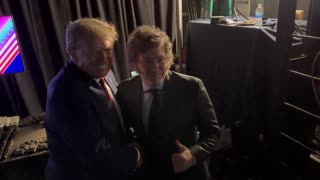 JUST IN - Trump meets Argentinian President Javier Milei.