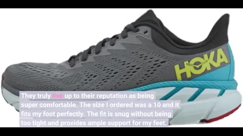 Customer Feedback: HOKA ONE ONE Mens Clifton 7 Textile Synthetic Wild Dove Dark Shadow Trainers...