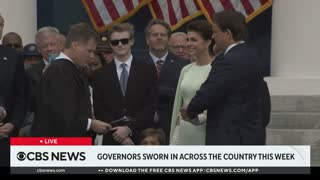 Florida Governor Ron DeSantis sworn in with message aimed at wider audience