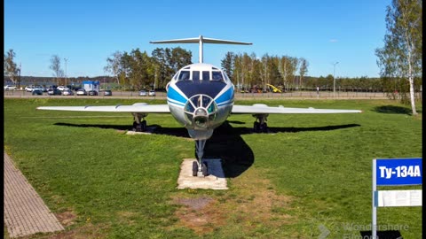 Tupolev Tu-134A (CCCP-65149) equipado com a pintura clássica da Aeroflot.