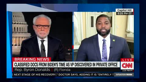 CNN host sits STUNNED as Byron Donalds exposes Deep State after Biden docs leak