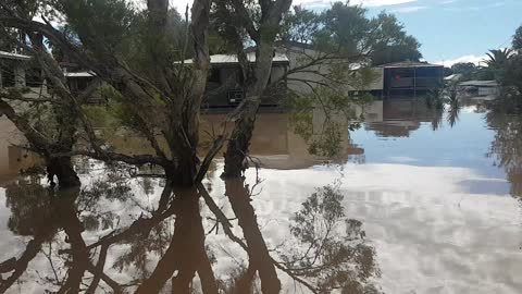 Entering the unit at 26 Martin Street. First time Coraki Floods 2022