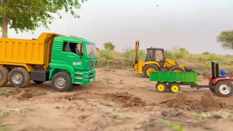 JCB 5cx fully loading sand HMT tractor | Sonalika rx60 tractor