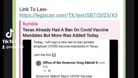 Texas Has Had A Ban On Covid Vaccine Mandates For A While But Texas Added To It Today