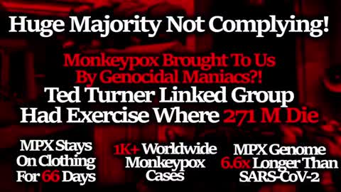 TYRANNY FORECAST: MONKEYPOX MEDIA CONTROL, A VEHICLE FOR FORCED DRUGS, LOCKDOWNS, CAMPS & DEPOPULATI