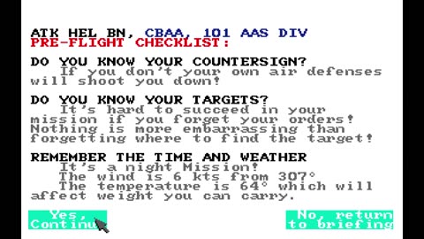 Gunship (1989) Amiga 500 Longplay Middle East