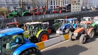 BELGIUM FARMERS PROTEST IN BRUSSELS YESTERDAY