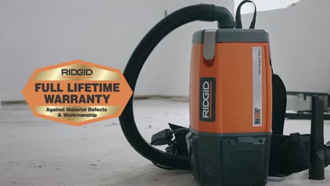 RIDGID? 6 Quart NXT Dry Backpack Vac