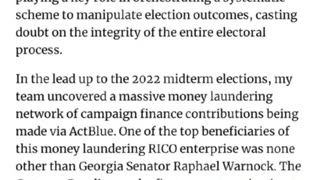 Fani Willis Linked To Massive Election Fraud And Money Laundering RICO Enterprise