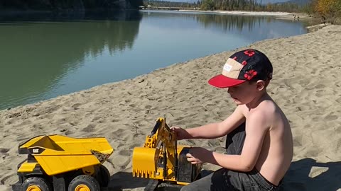 Digging in the sand