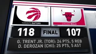 NBA - Bulls vs Raptors 107 - 118 Highlights