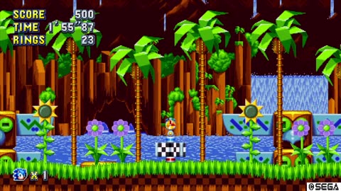 some sonic mania gameplay