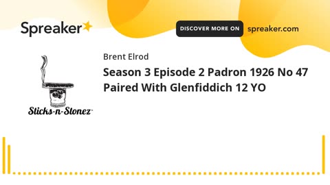 Season 3 Episode 2 Padron 1926 No 47 Paired With Glenfiddich 12 YO