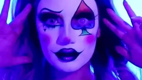 Rainbow makeup artist halloween Clown makeup and makeover amazing makeup holicks