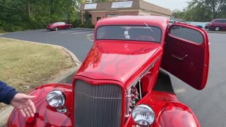 John Harrison and his 1933 Ford 3 window coupe. Member of the Chicken Eaters Car Club. #33fordcoupe