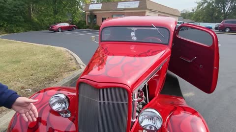 John Harrison and his 1933 Ford 3 window coupe. Member of the Chicken Eaters Car Club. #33fordcoupe