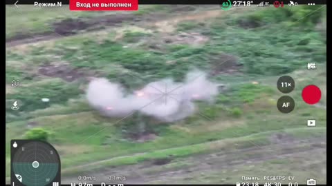 Russian soldier brings down kamikaze drone with his duffel bag