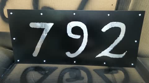 Making a new address sign with my plasma cutter
