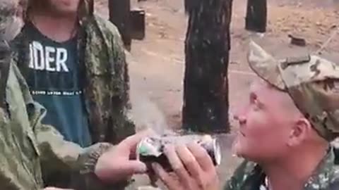 Russian Soldiers getting High...