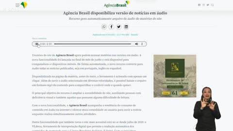 Agência Brasil disponibiliza versão de notícias em áudio